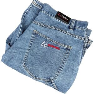 Vintage FUBU Jorts Size 44 Hidden Pockets Cargo Shorts Y2K Streetwear‎ Hip Hop